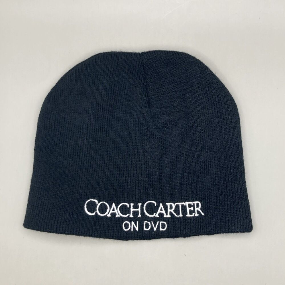 2005 Coach Carter Promo Black Beanie Sports Movie Hat
